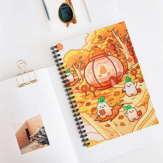 Autumn Green Onion Notebook
