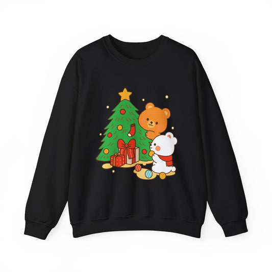 2 Bears Christmas Tree Sweatshirt