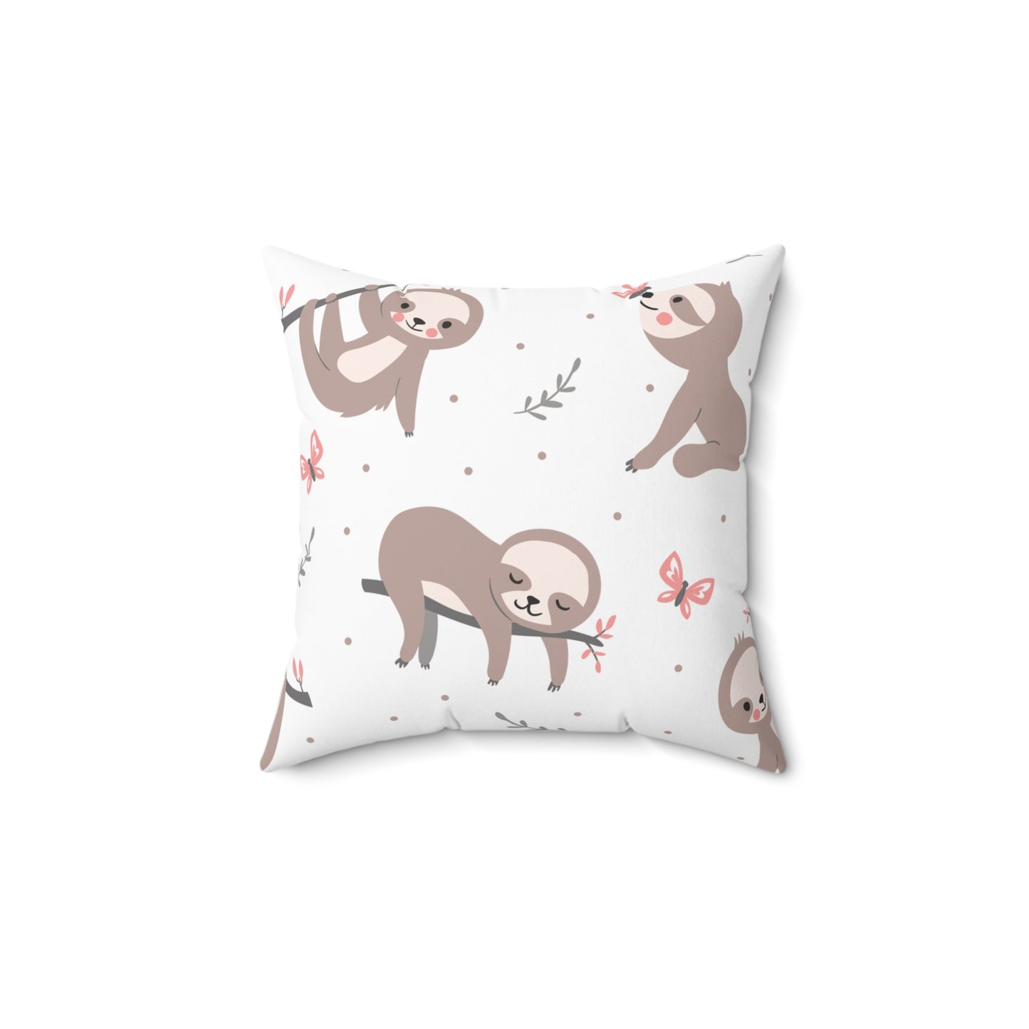Little Sloth Square Pillow