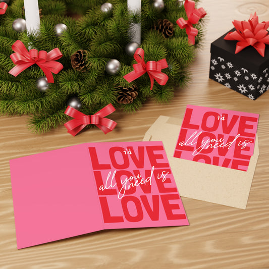 All You Need Is Love Valentine Cards