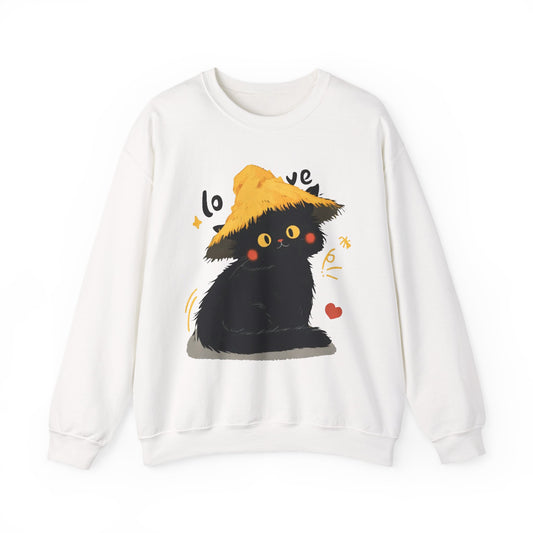 Love You Cat Couple Sweatshirt 1