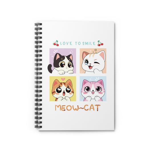 4 Cute Cats Notebook