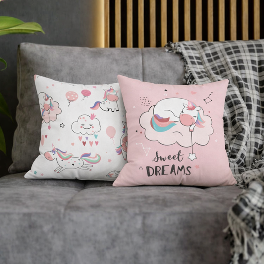 Unicorn Sweet Dream Square Pillow