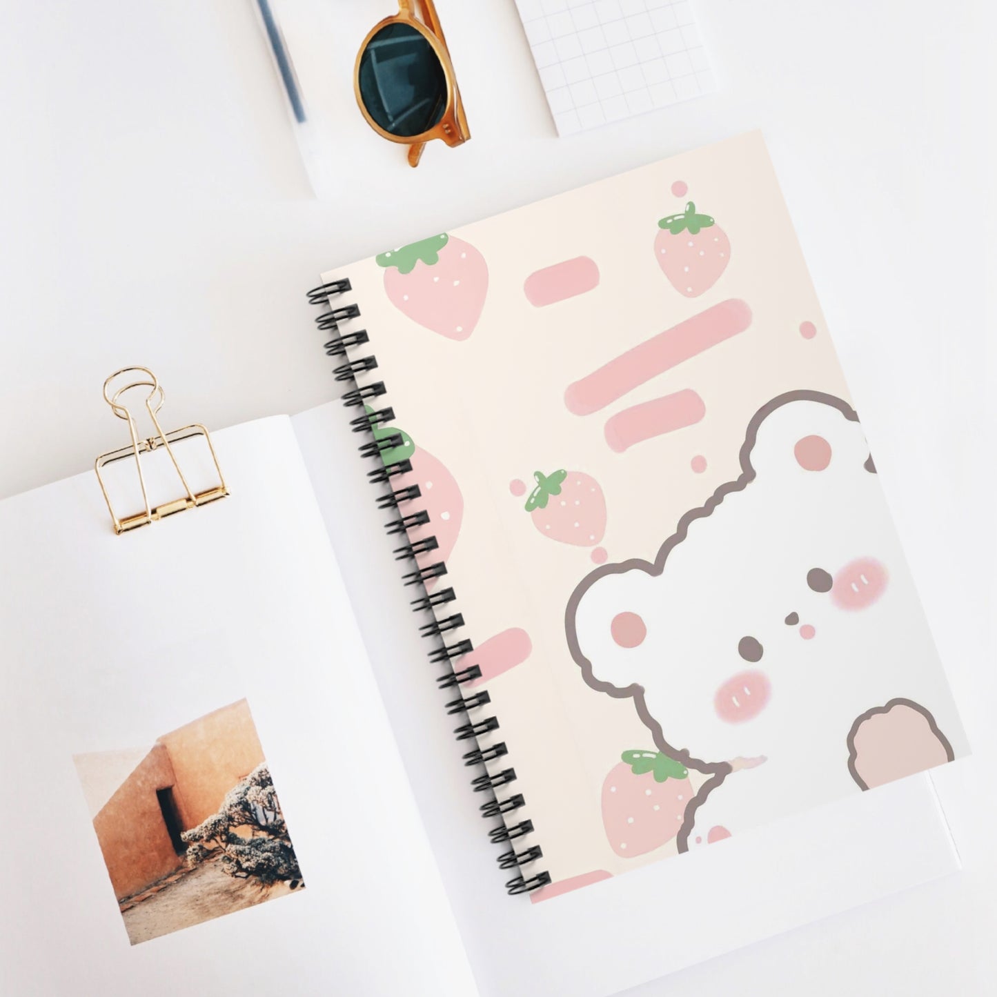 Strawberry Bear Notebook