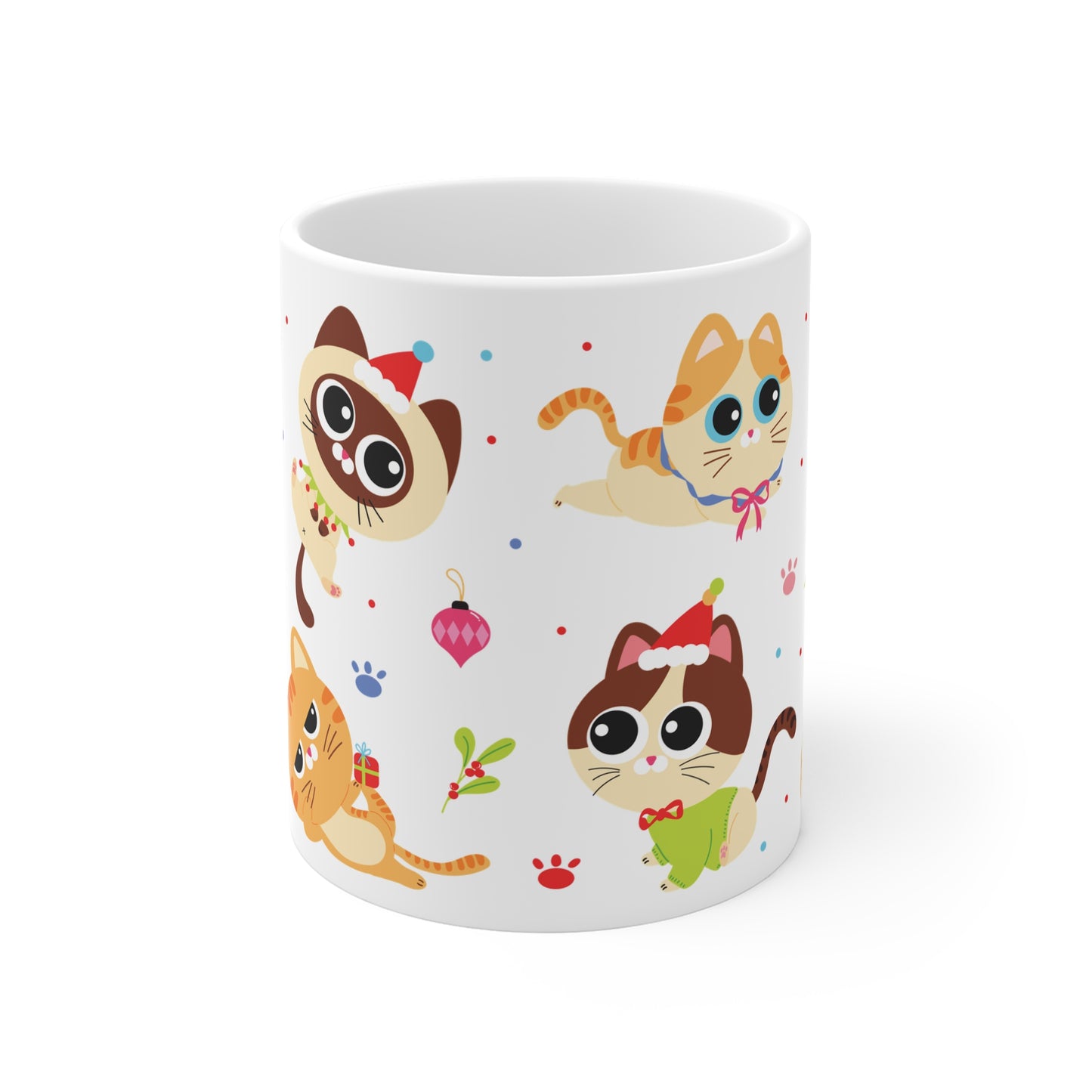 Christmas Cats Mug 11oz