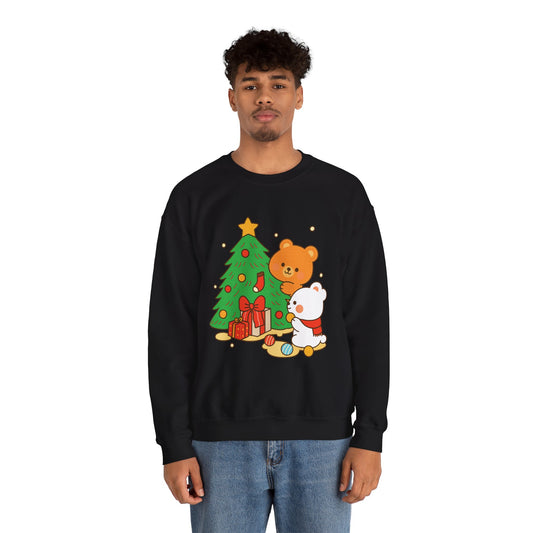 2 Bears Christmas Tree Sweatshirt