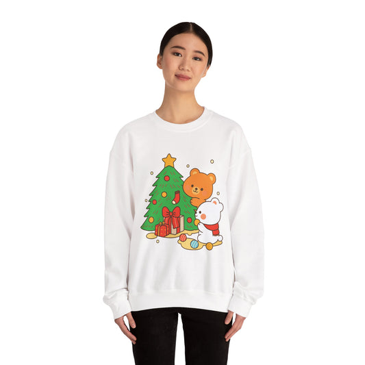 2 Bears Christmas Tree Sweatshirt