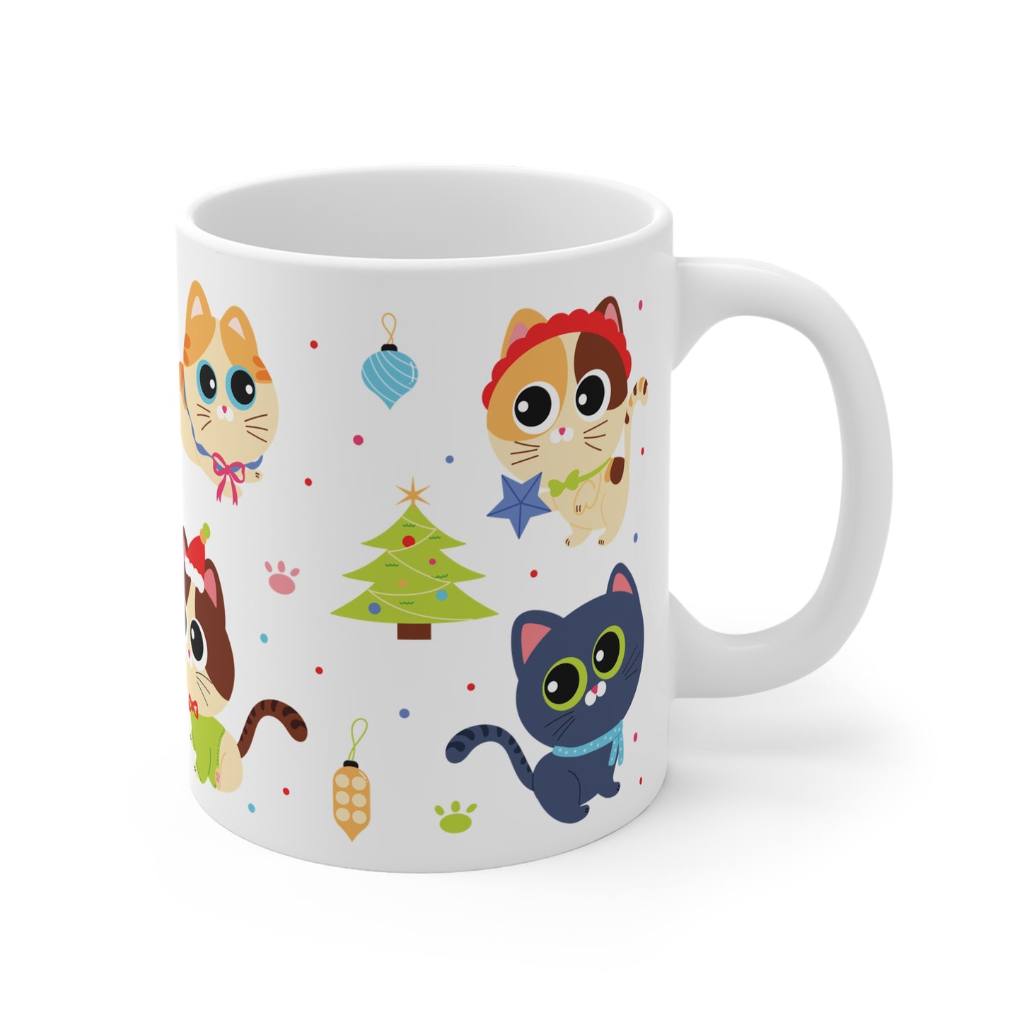 Christmas Cats Mug 11oz