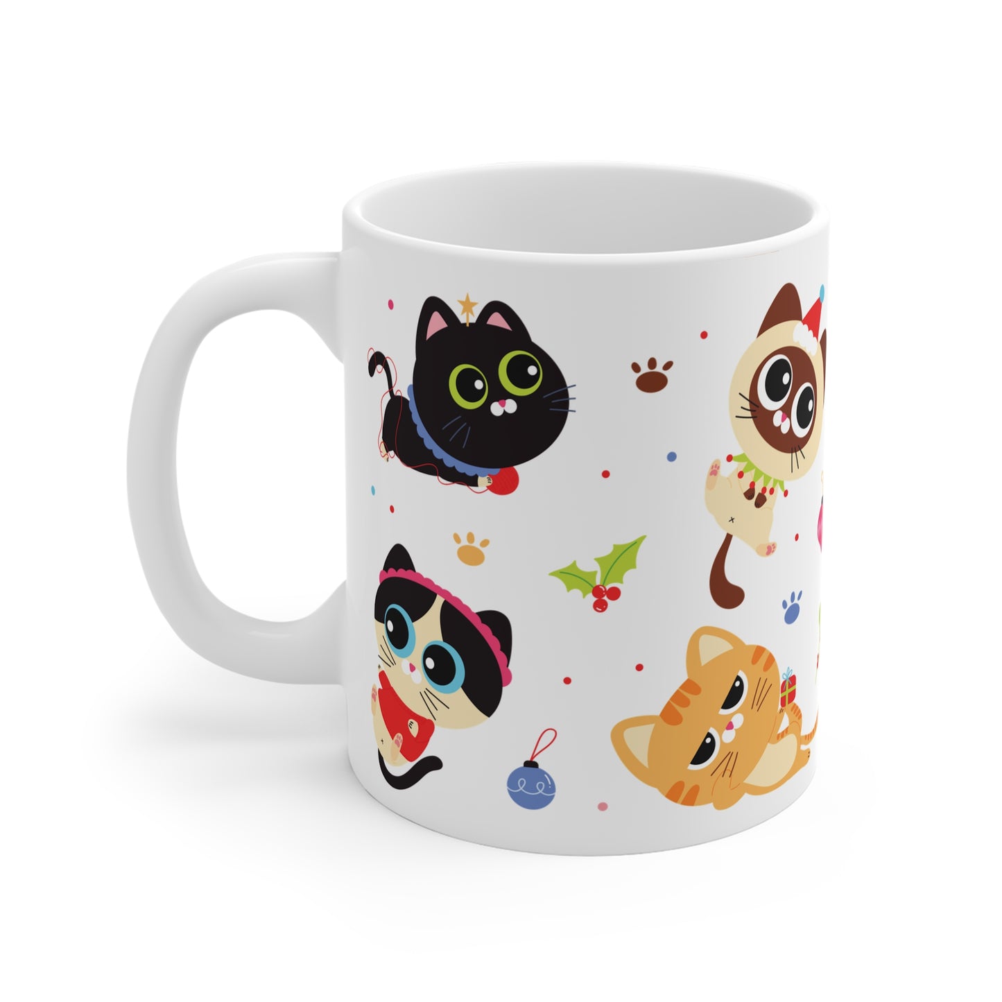 Christmas Cats Mug 11oz