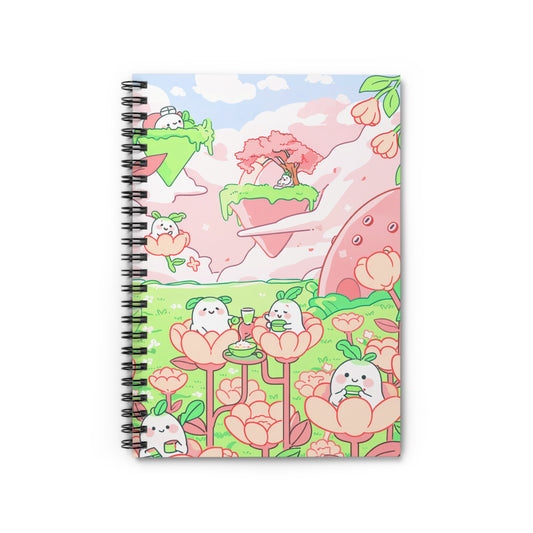 Spring Green Onion Notebook