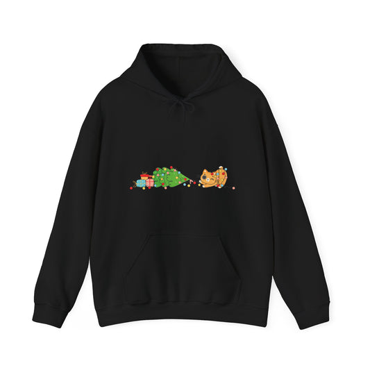 Cat Christmas Tree Hoodie
