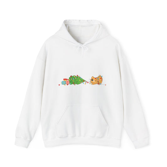 Cat Christmas Tree Hoodie