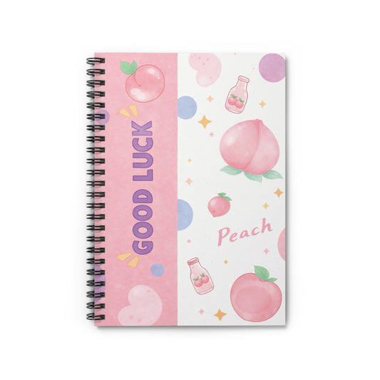 Good Luck Peach Notebook