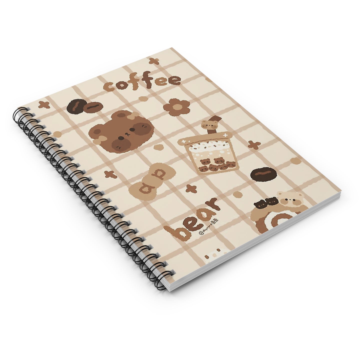 Coffee Bear Notebook - Ruled Line